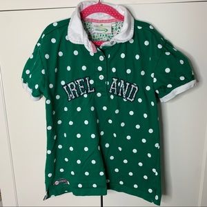 Girl’s Irish Memories by Lansdowne Ireland Polka Shirt Polo Shirt